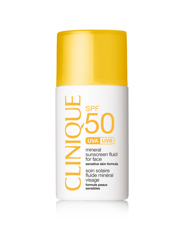 SPF 50 Mineral Sunscreen Fluid For Face, Ultra-lightweight, virtually invisible 100% mineral sunscreen is incredibly comfortable, even for sensitive skins.